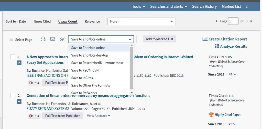 Export záznamů 61 o tisk o email o Uložení do EndNote Save to EndNote online Save to EndNote