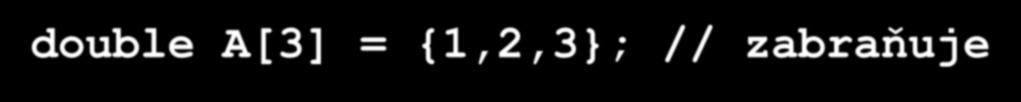 Porovnání int main() { // volatile volatile double A[3] = {1,2,3};