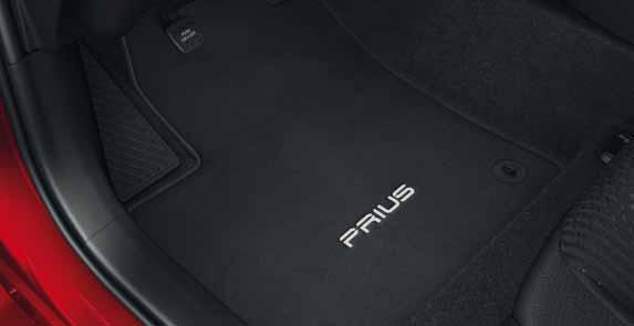 Tvarované na míru vozu Prius a vybavené úchytkami pro pevné přichycení na správné místo (prostor řidiče).