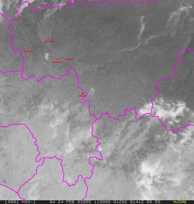 Obr. 15: Snímek pořízený družicí MSG ve spektrálním kanále IR 3,9 ve dne (http://oiswww.eumetsat.org/webops/msg_interpretation/index.