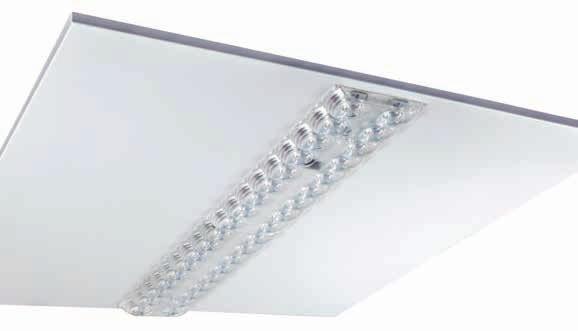 Lens Panel LED Přisazené, závěsné, vestavné LED svítidlo Lens Panel LED je primárně určen pro vestavnou montáž do podhledových stropů M600, Svítidlo disponuje jedním z nejtenčích profilů na trhu (8