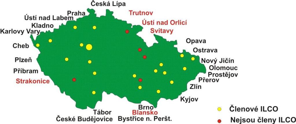 REGIONÁLNÍ SPOLKY A JEJICH ČINNOST V rámci Českého ILCO pracuje v ČR 20 regionálních spolků stomiků, které mají svoji právní subjektivitu.