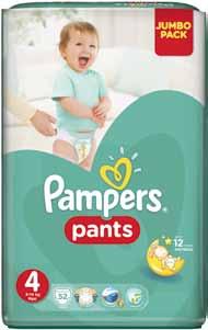 plenkové kalhotky, Jumbo Pack plenky 1 109 90 Johnson's Baby prsní