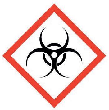 Senzibilizující (GHS08) HP14: Ekotoxický (GHS09) HP15: Následně nebezpečný (GHS08 + symbol