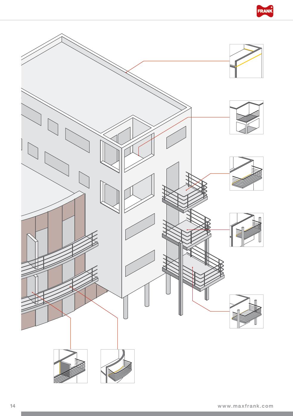 Egcobox - Přehled typů Atiky, parapety (typ A) Lodžiové desky (typ M ±) Konzolové desky (typ M)