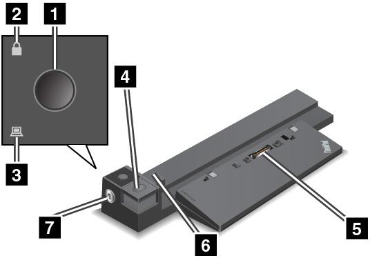 ThinkPad Workstation Dock V závislosti na modelu počítače k němu mohla být dodána dokovací stanice ThinkPad Workstation Dock (dále v této části jen dokovací stanice).
