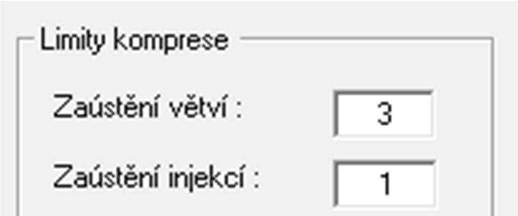 Zaústění větví resp.
