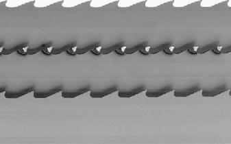 oporučená nasavení pilových pásů le řeva Roměr pásu MRK OROVICE MOŘÍ ŘÍZ JVOR U UK Roeč / hloubka ubů pro seliovaný nebo pěchovaný ub Roeč / hloubka ubů pro rováěný ub Efekivní proře pro seliovaný