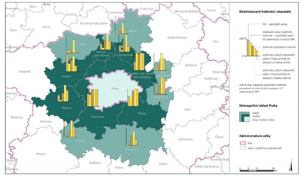 Plán udržitelné mobility Prahy a okolí Návrh () Řešené území Plánu udržitelné mobility Prahy a okolí vychází z vymezení tzv.