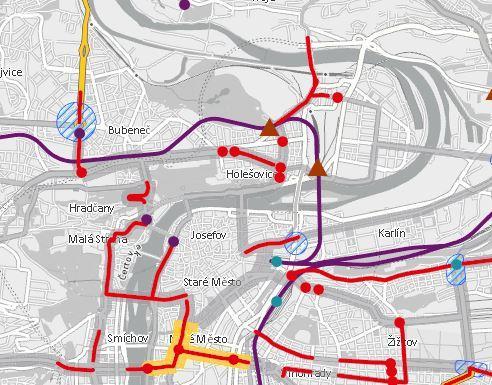 Plán udržitelné mobility Prahy a okolí Návrh () pracovní skupiny spolu se svými kolegy zaznamenali problémová místa na dopravní infrastruktuře, zejména týkající se kapacity.