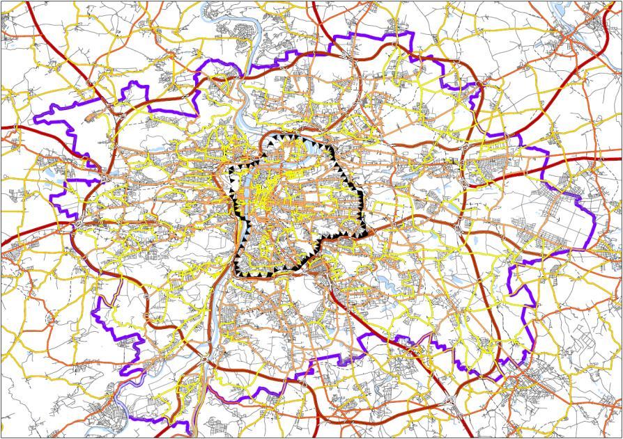 Plán udržitelné mobility Prahy a okolí Návrh () rozvoj území v návrhovém roce 2030 dle podkladů o území (viz kap. 4.1.2), konzervativní prognóza rozvoje Letiště Václava Havla v Praze na úrovni 19 mil.