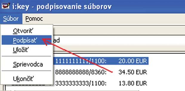 UPOZORNENIE Formálna kontrola a ďalšie obsahové kontroly súboru príkazov na úhradu sa vykonávajú aj pri spracovaní prostredníctvom Internet