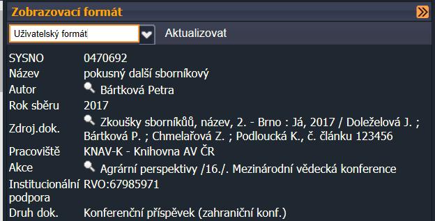 Opravy v autoritách v ASEP Doporučujeme je dělat ve formuláři (v klientovi se dělají chyby).