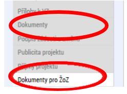 Zpracování žádosti o změnu Změnu je nutné promítnout do všech částí žádosti o podporu/projektu - pokud dochází např.