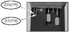 Příčina: Ve vnitřní láhvi s chladicím médiem není dostatečné množství chladicího média, aby bylo možno provést funkci PLNĚNÍ (C).