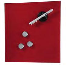 3 MAGNETY 1 POPISOVAČ S DRŽIAKOM A MONTÁŽNY MATERIÁL Sklenená magnetická tabuľa, 30x30 cm - vyrobená z tvrdeného skla s hrúbkou 4 mm - rozmery: 30 x 30 cm - jednoduchý systém   materiál - farba: