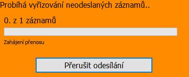 Účtenky z fronty je třeba neprodleně (do 48 hodin) odeslat Opravte připojení, nebo přeneste počítač na jiné místo s dostupným připojením Odešlete záznamy z