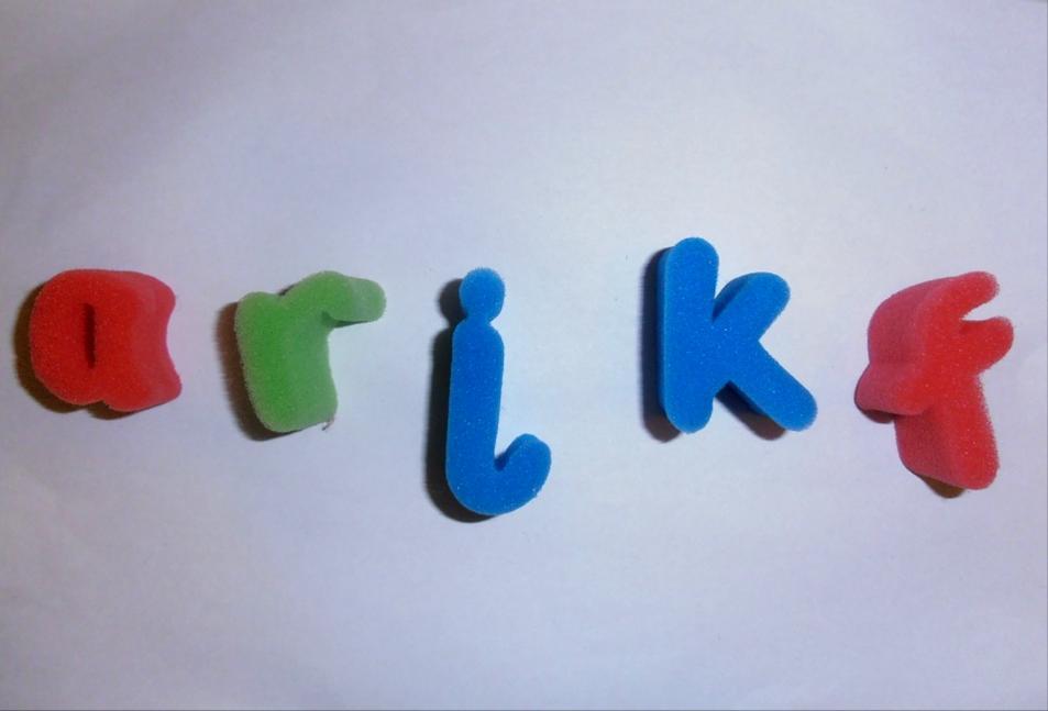 Příloha č. 10 Test písmenek Foto č.
