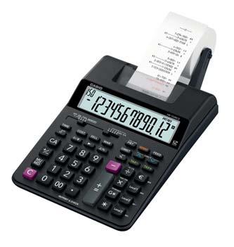 10 kalkulačky Casio a Sencor Kalkulačka Casio HR 8 RCE přenosný stolní kalkulátor s tiskem extra velký 12ti místný displej jednobarevný tisk výpočet DPH a přepočet měny výpočet prodejní ceny/ nákupní