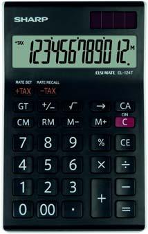 Total a korekční tlačítko paměťové klávesy dvojitá nula rozměr: 176 x 112 x 1 mm hmotnost: 125 g 459801 displej 14 míst 29, Kalkulačka Sharp