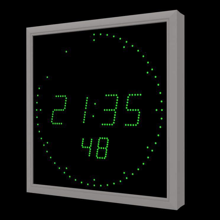 Typové označení digitálních hodin SLH-DC Výška číslic SLH-DC 57 mm pro hodiny a minuty, 38 mm pro sekundy 57 100 mm pro hodiny a minuty, 57 mm pro sekundy 100 Počet číslic šestimístné hodiny 6 Barva