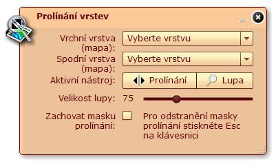 Tímto způsobem lze například sledovat změny využití místa v časovém intervalu mezi vznikem daných mapových podkladů. 3 4 3 4 Vyberte výchozí vrstvu (mapu), která se bude zobrazovat v mapovém okně.