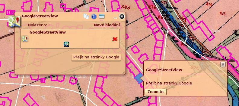 GoogleStreetView - identifikace Tato funkce se zobrazuje prostřednictvím