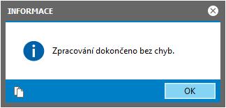 červeným omezením (více k červeným omezením viz help ABRA Gen ) za nově vytvořené doklady s možností jejich kontroly, dalšího zpracování nebo tisku.