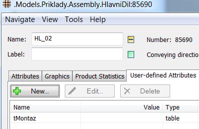 2) Navržení vhodného způsobu řízení výrobního systému demo modely Assembly (montáž) Prvek Assembly používáme pro zobrazení pracoviště, kde jsou prováděny montáže dodávaných dílů v rámci