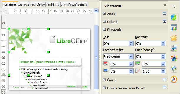 Poznámka Všetky zmeny spravené na predlohe v režime úpravy predlohy sa prejavia na všetkých snímkach, ktoré túto predlohu používajú.