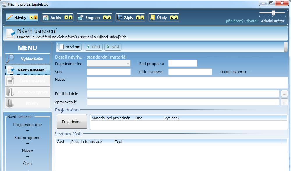 Sdílení úkolů. Systém IntraDoc nemusí používat vlastní modul na správu úkolů, může předat úkol po jeho vzniku externímu systému typu HelpDesk.