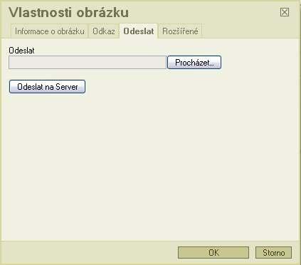 a) Kliknutím umístíme textový kurzor na takové místo v textu, kam chceme vložit obrázek, b) klikneme na tlaèítko Vložit/zmìnit obrázek, c) otevøe se okno "Vlastnosti obrázku" s nìkolika kartami: 9.1.