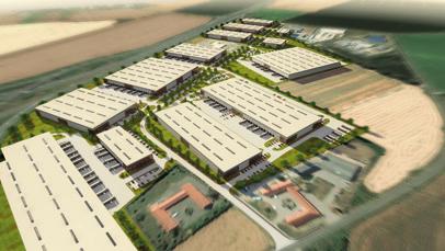 The park offers units from as small as 1,000 m2 up to tailor-made solutions for large logistics operations.