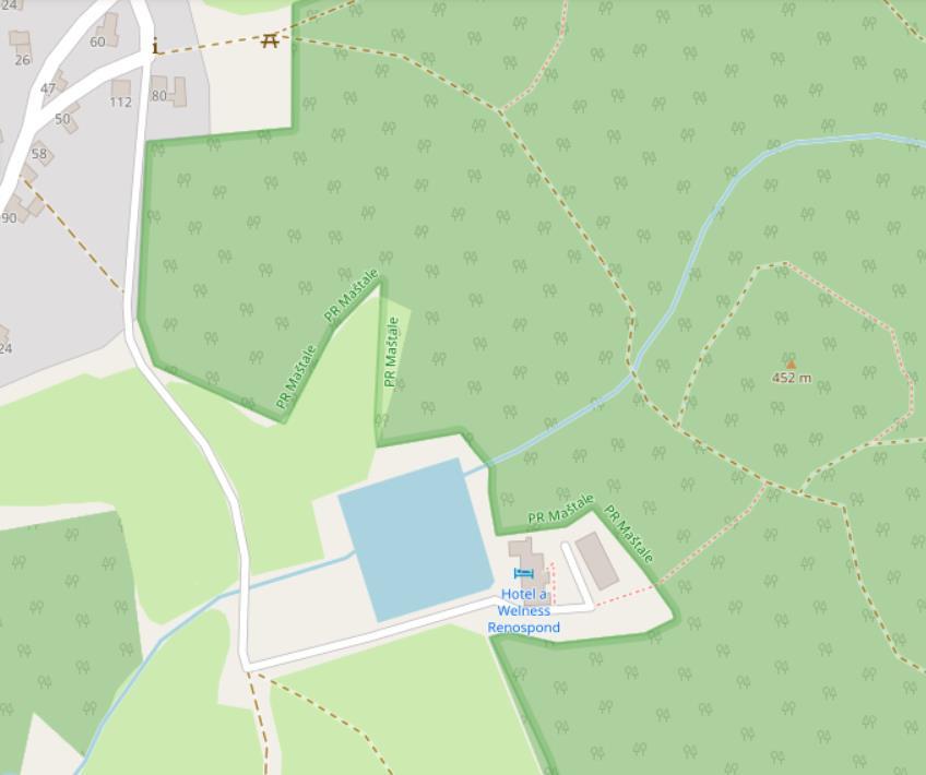 13 Open Street Map - velmi proměnlivá kvalita - mimo zástavbu informačně chudé - velmi hrubý výškopis + zdarma + někde se vyrovná technické mapě