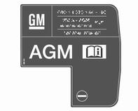 228 Péče o vozidlo Akumulátor AGM poznáte podle štítku na akumulátoru. Doporučujeme používat originální akumulátor vozidla Opel.