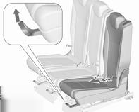 Sedadla, zádržné prvky 63 Používáte-li ve druhé řadě sedadel dětský zádržný systém ISOFIX, doporučujme nastavit polohu příslušného vnějšího sedadla na třetí vrub od konce.