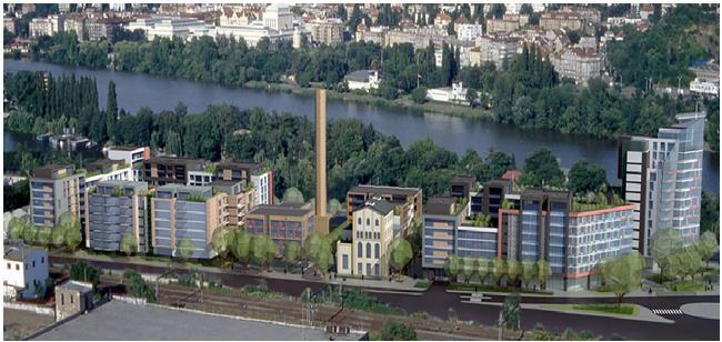 6.4.7 POLYFUNKČNÍ DOMY ZLATÝ LIHOVAR Developer: SPV ze skupiny Ručitele Počet bytů: 540 bytů Realizace: Připravovaný projekt Obchodních ploch: 4500 m 2 Stav: Dokončeno 0 % (nezahájeno) Prodáno: 0 %