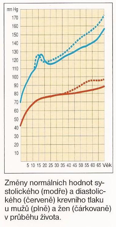 Na krevní tlak má vliv velké množství faktorů. Jedním s hlavních je věk. Je prokázáno, že s rostoucím věkem roste také tlak a to jak systolický tak diastolický.