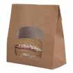 Obaly na sendviče, tortilly a bagety Obaly na sendviče a bagety Sendvič box 123 x 52 x 123 mm, hnědý 3.