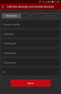 RTSP port výchozí port je 554, pokud si jej zařízení změníte, respektujte tuto změnu i zde. e. Username přihlašovací jméno do zařízení (výchozí admin) f.