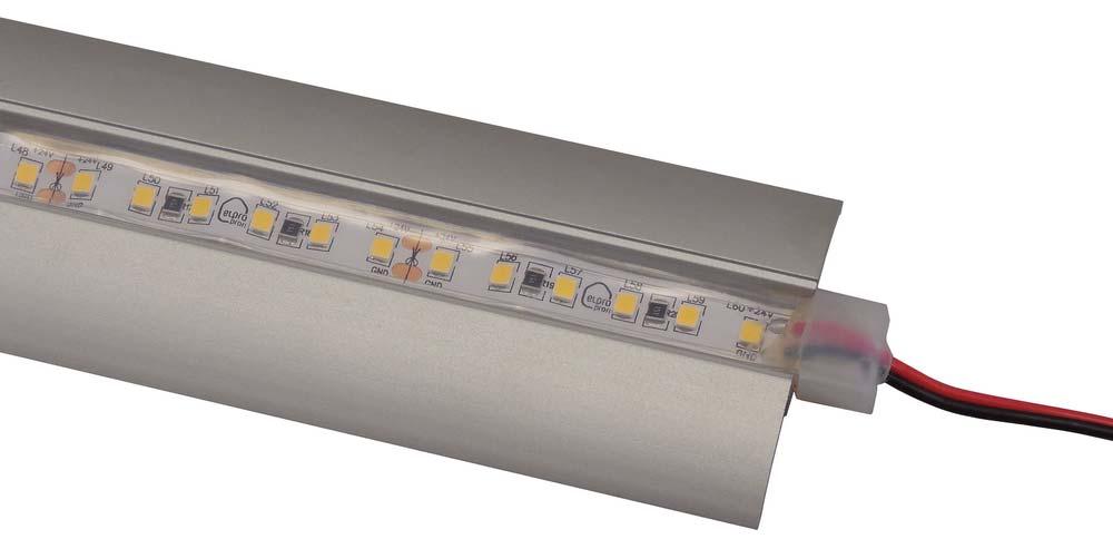 LED pásek v tubě má velmi sníženou účinnost chlazení, proto jeho životnost bude kratší, než u pásků IP 20 nalepených přímo