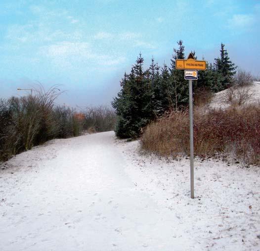 Jedná se o část trasy na západním valu kolem dálnice v Jižním Městě II.