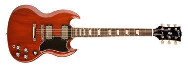 SG (Solid Guitar) V roce 1961 přestylizoval Gibson korpusy modelu Les Paul do nových, odvážnějších tvarů.výsledky ale neodpovídaly Les Paulovým představám.