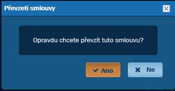 21.1. Změna finančního poradce převzetí smlouvy zobrazení údajů Smlouvu vybraného Klienta převezmeme ze sekce Klient