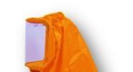 pro CleanAIR komplet, provedení s ventilkem a prodlouženou oranžovou kápí Ochranná přilba CA4 pro CleanAIR s ventilkem, hluchátky a polykarbonátovým štítem (oranžová rouška) Nová Ochranná