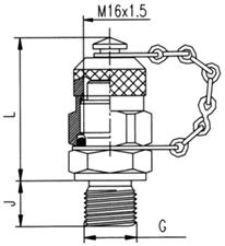 PS-612-01-204-21 29 1/4 BSP typ těsnění J Měřící