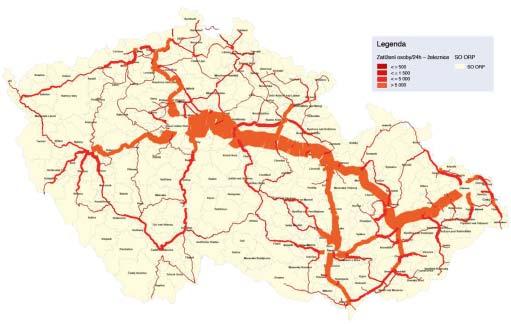 Současná situace v české železniční síti V současné době je v ČR: 9463 km železničních tratí (státních) dvoukolejné 1 830 km 19,2 % délky vícekolejné 38 km 0,4 % délky elektrifikováno 2 997 km 31,5 %