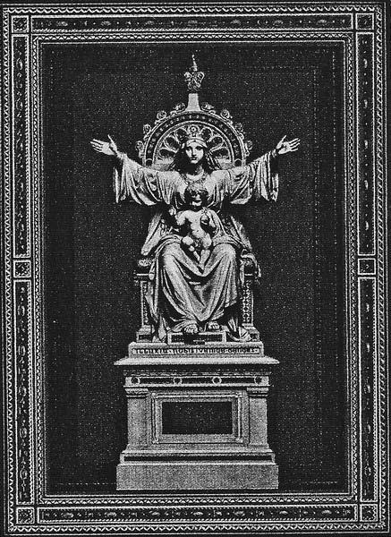 41, Trůnící madona; Prémie Umělecké besedy na rok 1870.