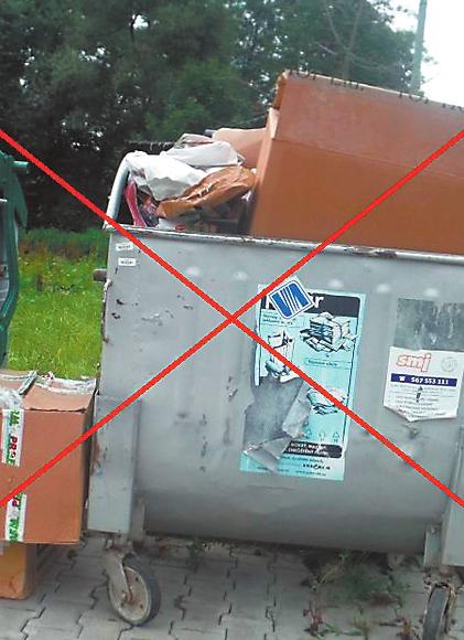 Odpadkové koše, popelnice a kontejnery přetékají všemožnými obaly, foliemi, rozbitými drobnostmi kdo ví odkud, a třeba i nechtěnými dárky.