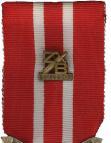 díky hlavnímu motivu na insignii říká Medaile svatého Jiří.
